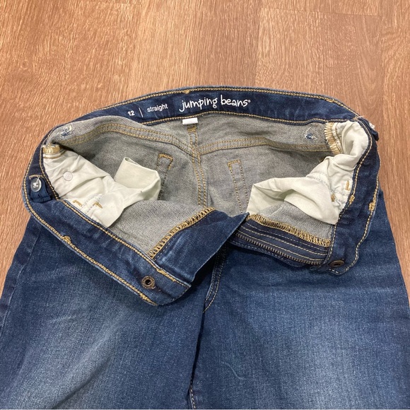 Jumping Beans Straight Leg Blue Jeans Size 12 - Picture 9 of 9